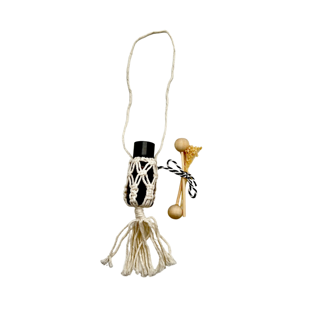 Pop-Up Mākeke - L&#39;atelier de Claire - Mini Car Diffuser - Dark Amber Bottle &amp; Cotton String