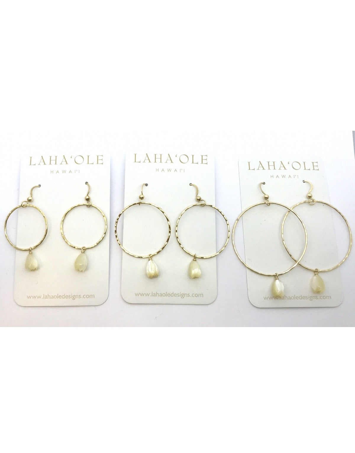 Pop-Up Mākeke - Laha'ole Designs - Pīkake 14k Gold-Fill Hoop Earrings