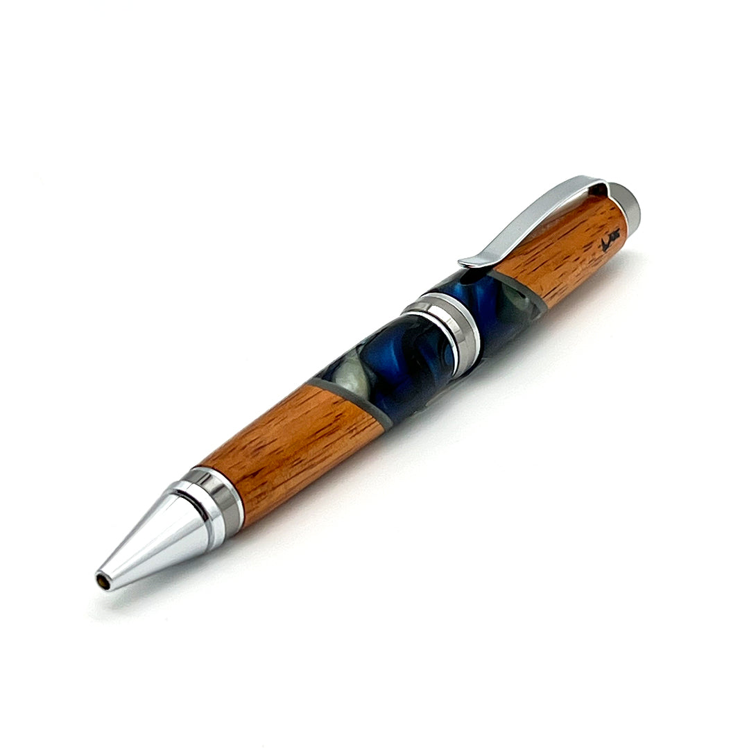 Pop-Up Mākeke - Lau Lau Woodworks - Designer Cigar Ballpoint Pen - Style #2 - Front View