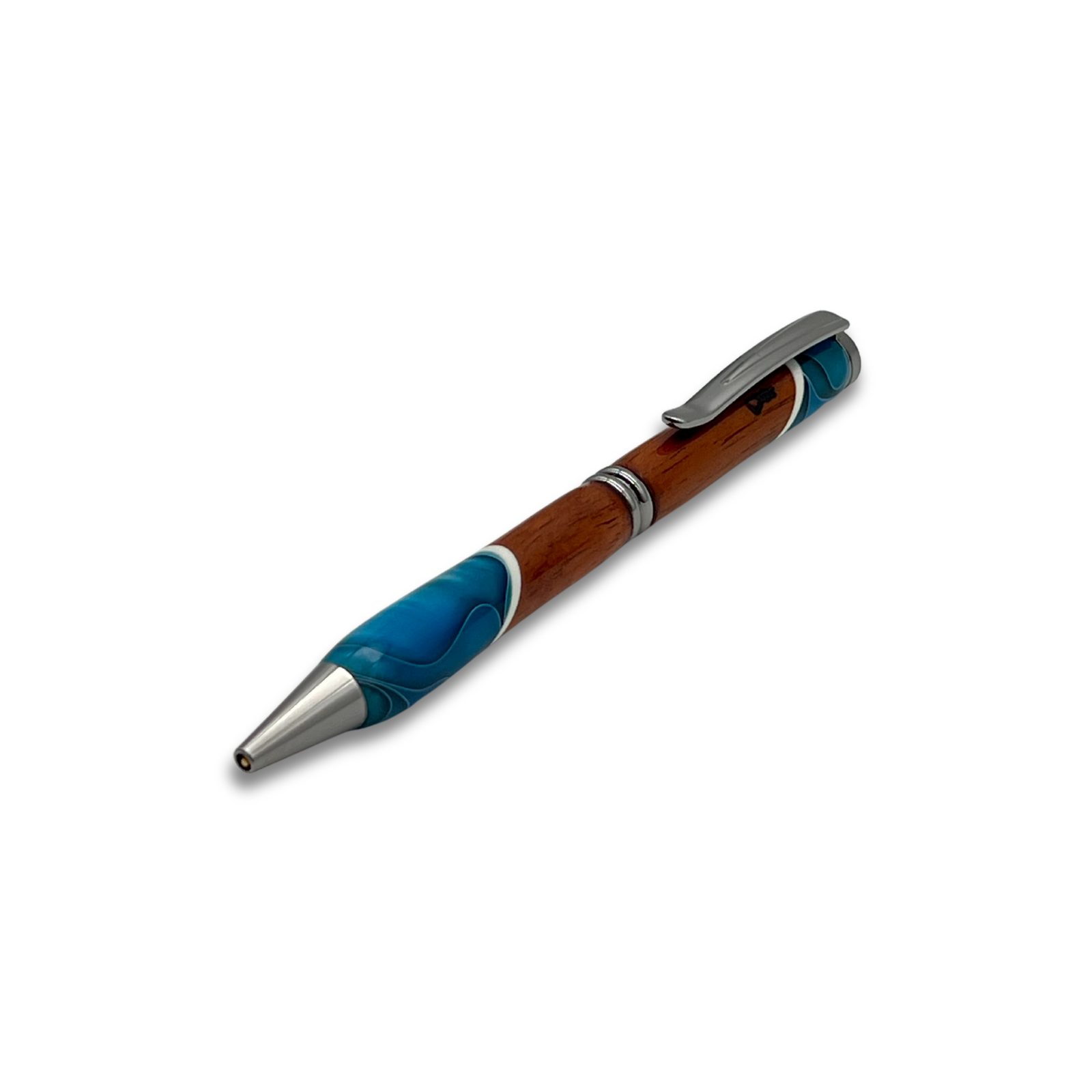 Pop-Up Mākeke - Lau Lau Woodworks - Designer Simplicity Ballpoint Pen - Style #3 - Front View