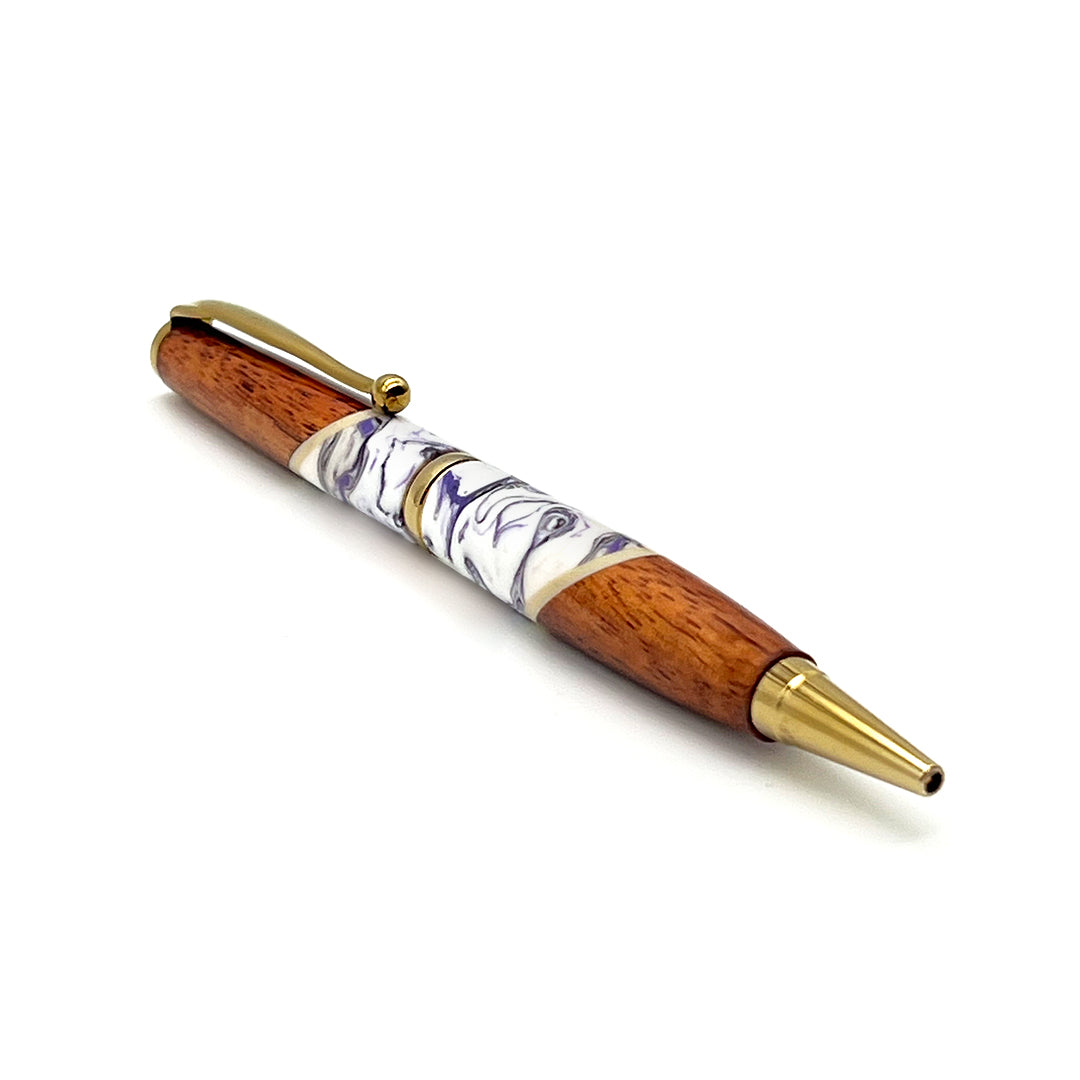 Pop-Up Mākeke - Lau Lau Woodworks - Designer Slim Ballpoint Pen - Style #2