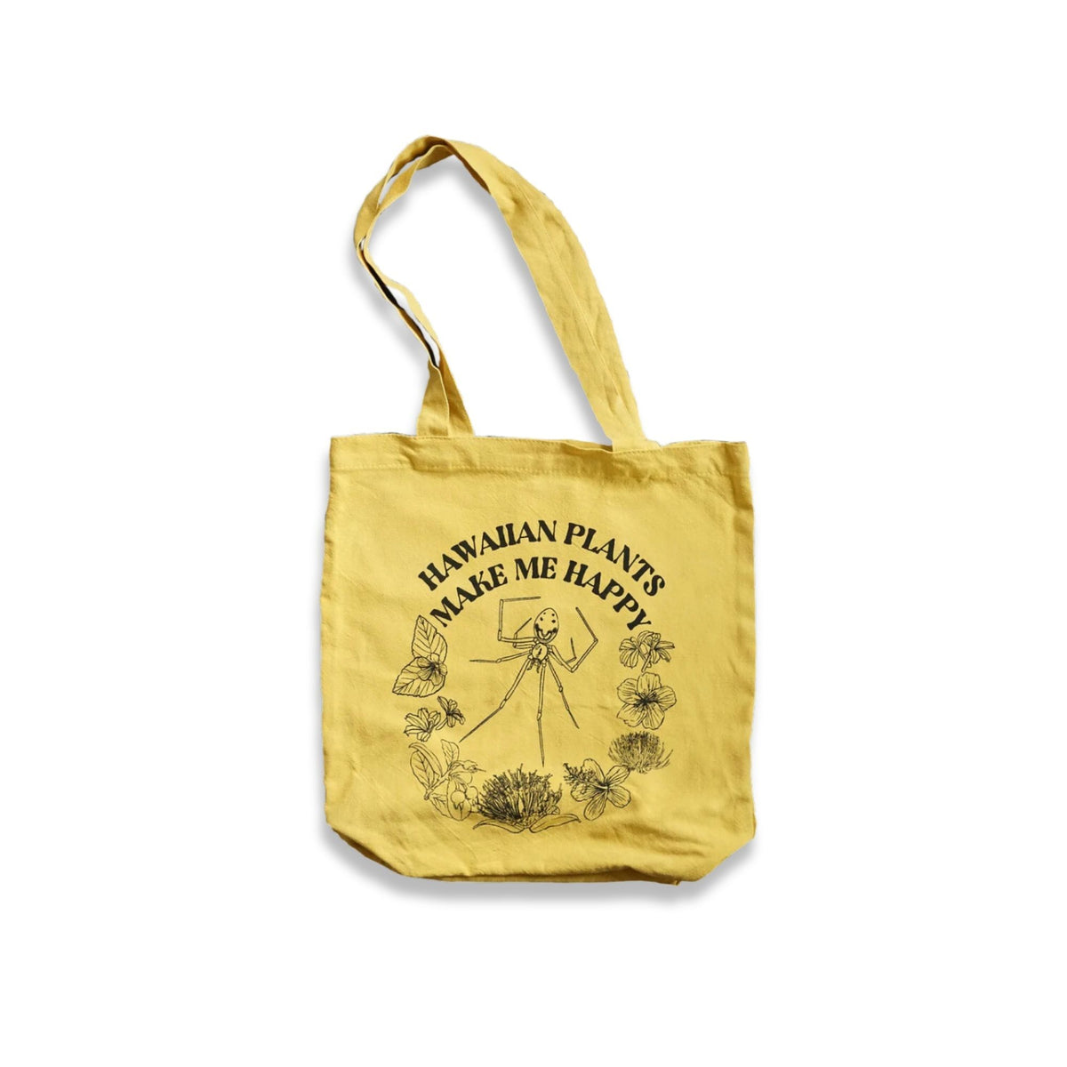 Pop-Up Mākeke - Lauilma Hawaii - Hawaiian Plants Make Me Happy Tote Bag