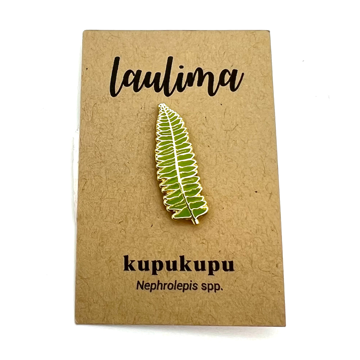 Pop-Up Mākeke - Laulima Hawai&#39;i - Enamel Pin - Kupukupu