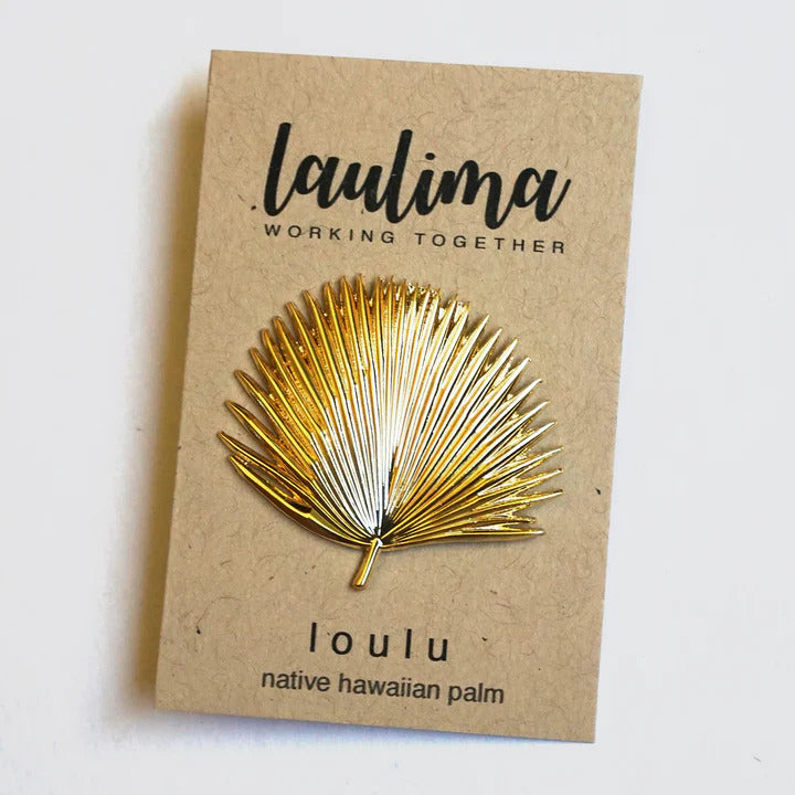 Pop-Up Mākeke - Laulima Hawai'i - Enamel Pin - Loulu