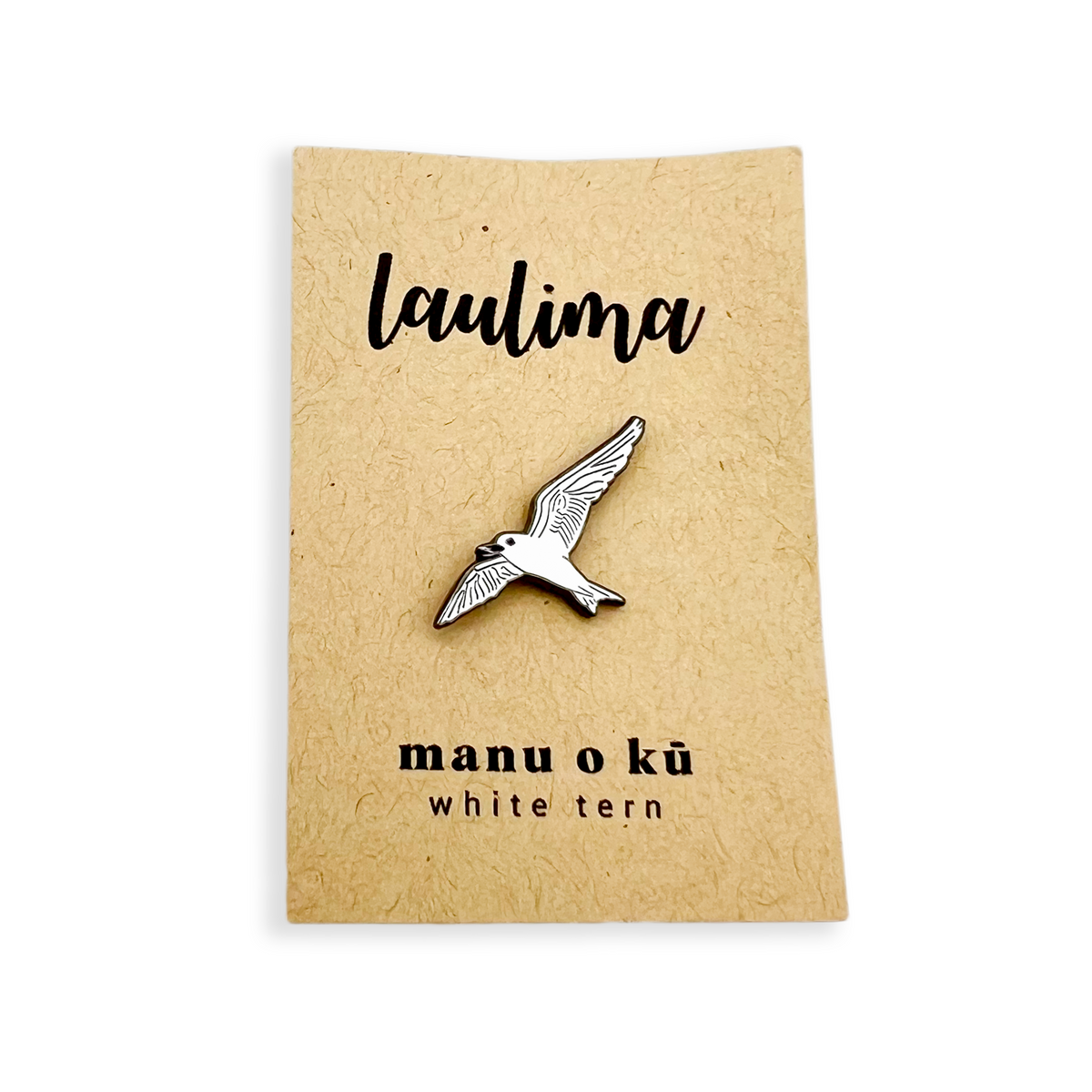 Pop-Up Mākeke - Laulima Hawai&#39;i - Enamel Pin - Manu O Kū