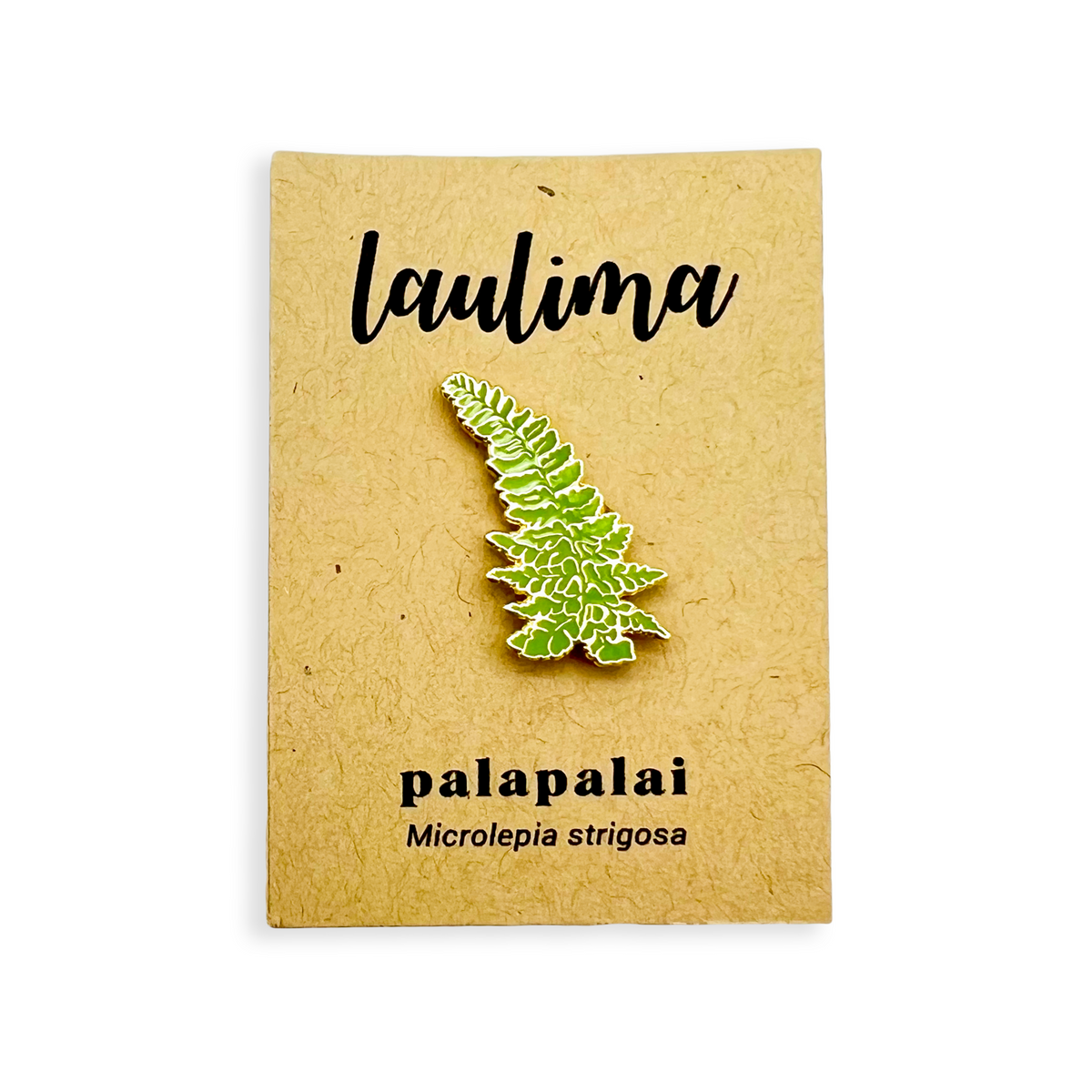 Pop-Up Mākeke - Laulima Hawai&#39;i - Enamel Pin - Palapalai