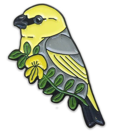 Pop-Up Mākeke - Laulima Hawai'i - Enamel Pin - Palila