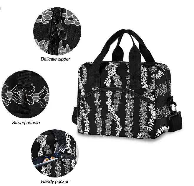 Pop-Up Mākeke - Lei'ohu Designs - Insulated Cooler Lunch Bag - Forever Lei 'Ele'Ele