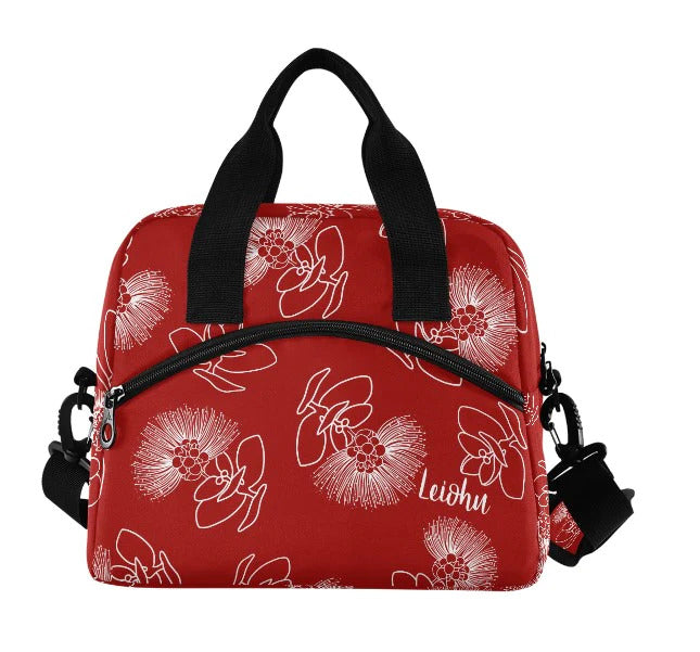 Pop-Up Mākeke - Lei&#39;ohu Designs - Insulated Cooler Lunch Bag - Lehua