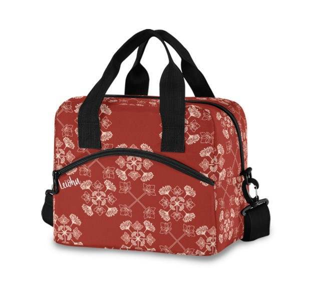 Pop-Up Mākeke - Lei&#39;ohu Designs - Insulated Cooler Lunch Bag - Lehua Quilt