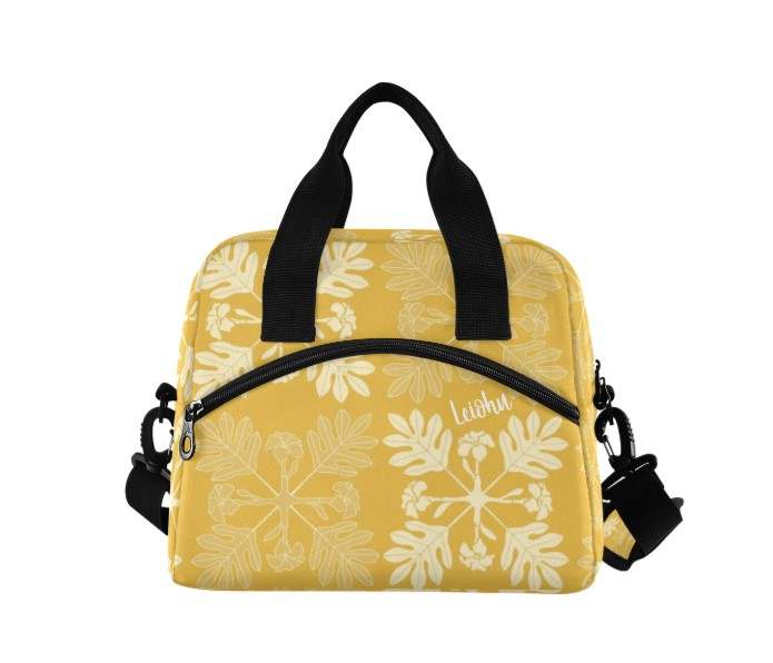 Insulated Cooler Lunch Bag - Puakenikeni Quilt