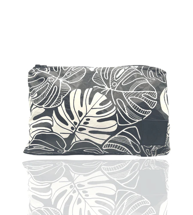 Kahakai Medium Pouch - Monstera Dream