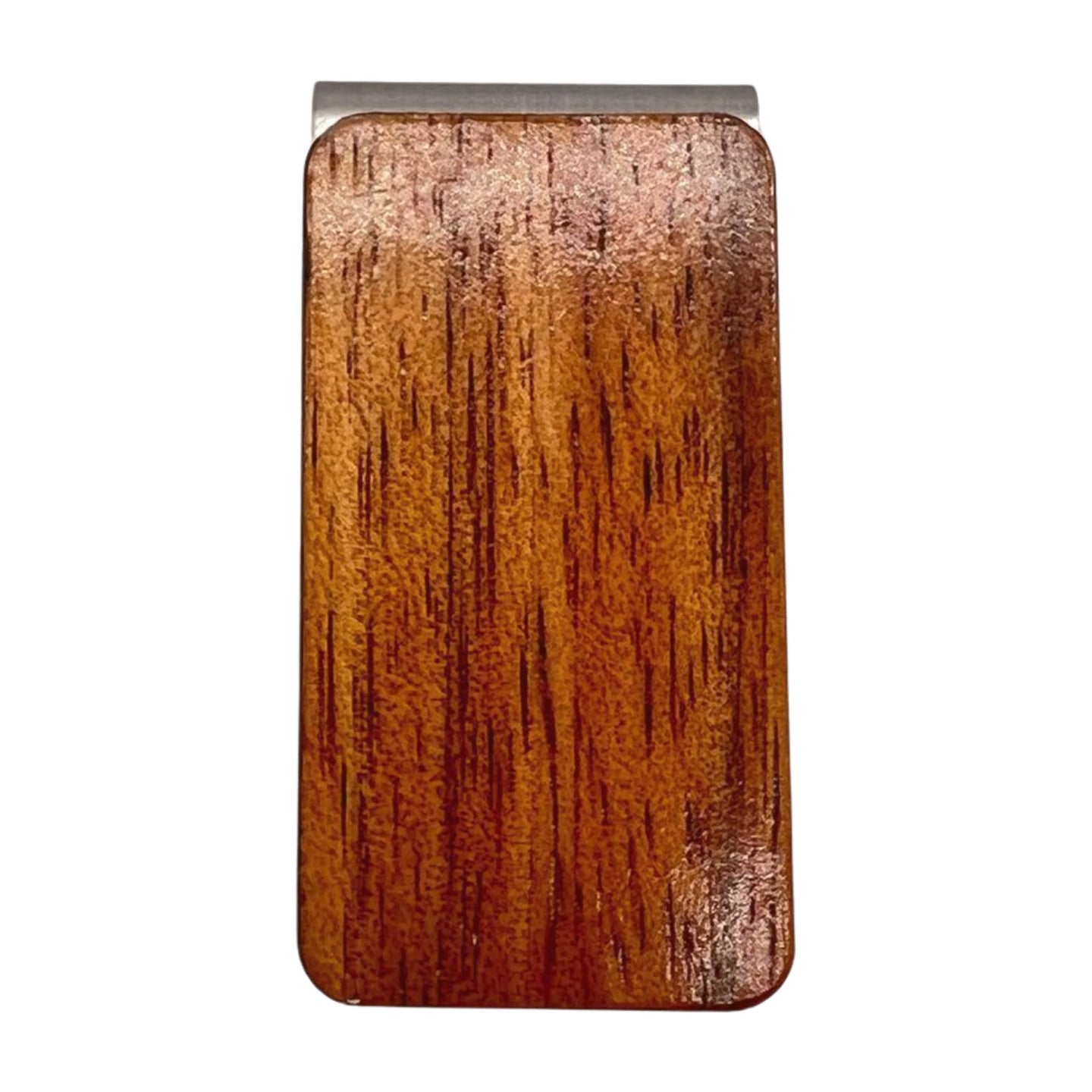 Pop-Up Mākeke - LewisKoa Co. - Blank Koa Money Clip - Front View