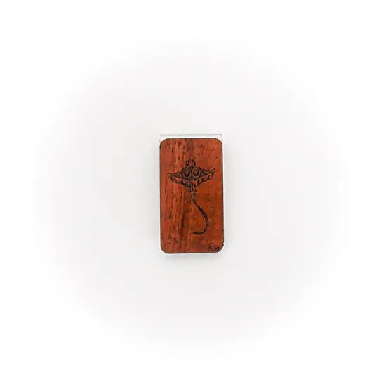 Koa Money Clip - Manta Ray