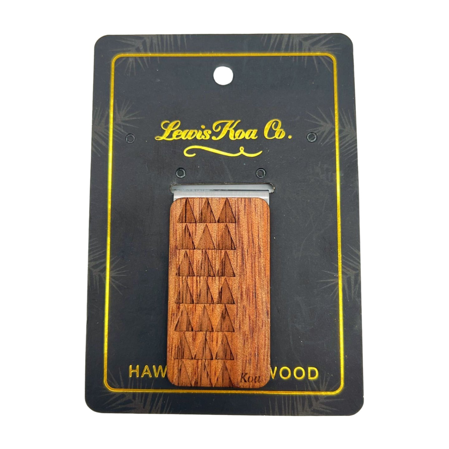 Pop-Up Mākeke - LewisKoa Co. - Koa Money Clip - Mauna