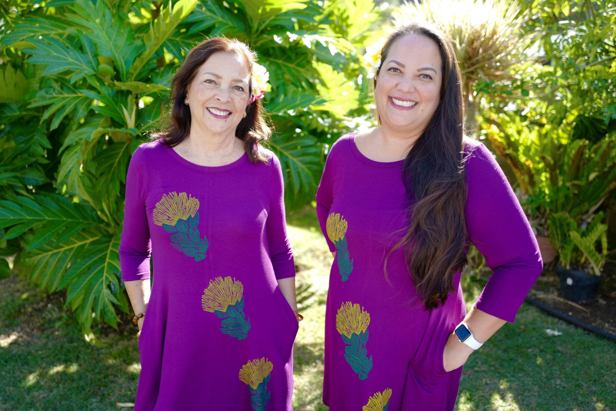 Pop-Up Mākeke - Limahana - Lehua Mamo Knee Length Dress