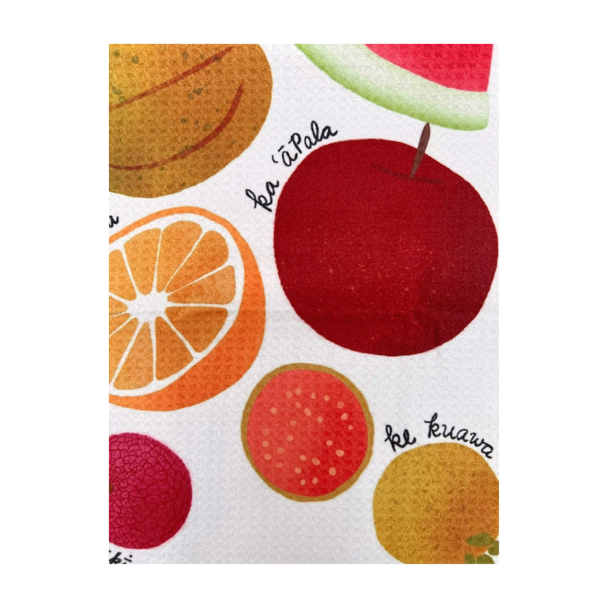Hua'ai / Fruits Dish Towel - White