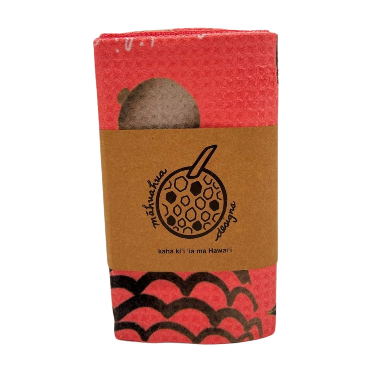 Hula Dish Towel - Coral