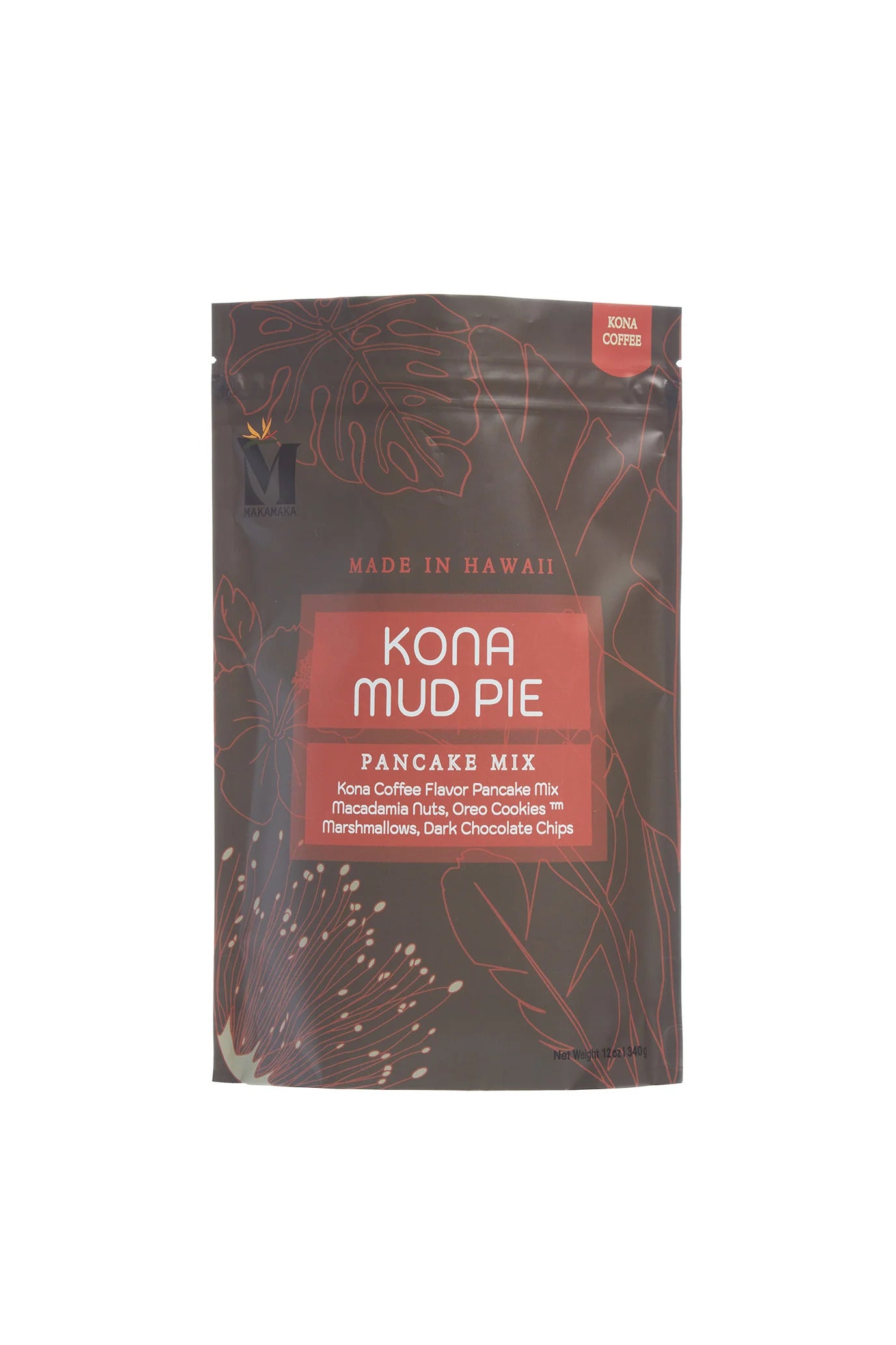 Pop-Up Mākeke - Makamaka Snacks - Kona Mud Pie Pancake Mix - Front View