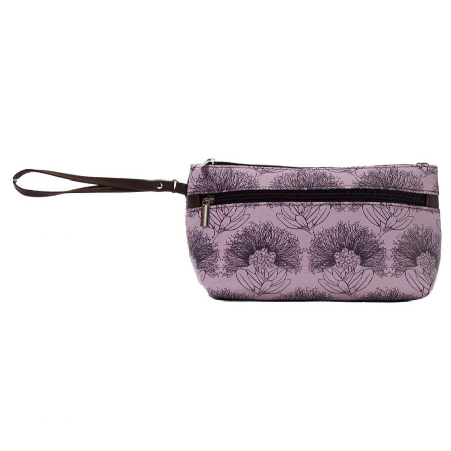 Long Zip Pouch - Kalihilehua in Nirvana &amp; Plum Perfect