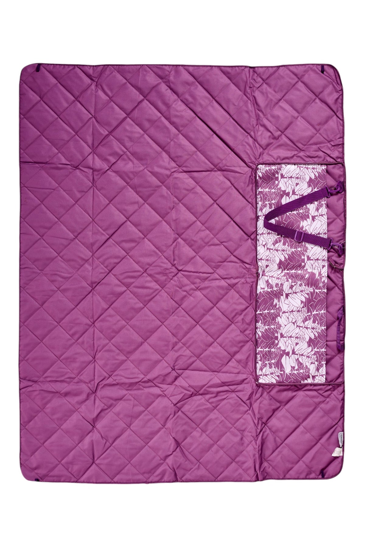 Luana Blanket - Liko in Argyle Purple &amp; Brilliant White