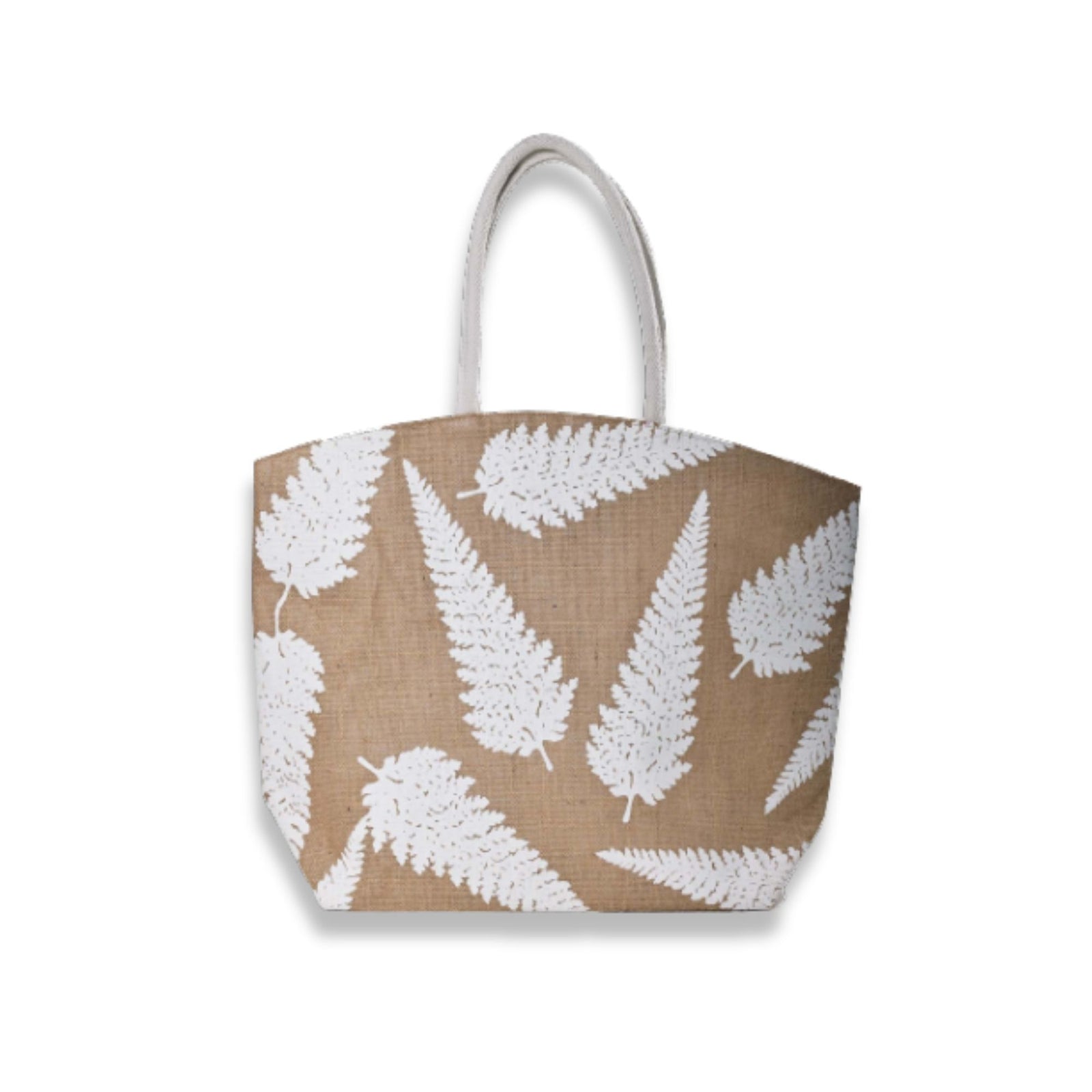 Pop-Up Mākeke - Manaola - Peahi Tote Bag - Palapalai Random in Natural White