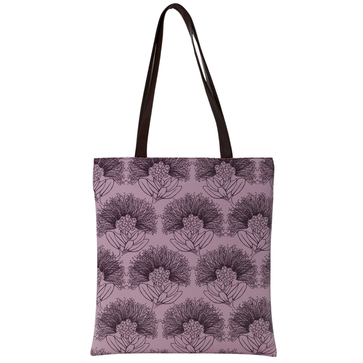 Pop-Up Mākeke - Manaola - Puke (Book) Tote Bag - Kalihilehua in Nirvana &amp; Plum Perfect