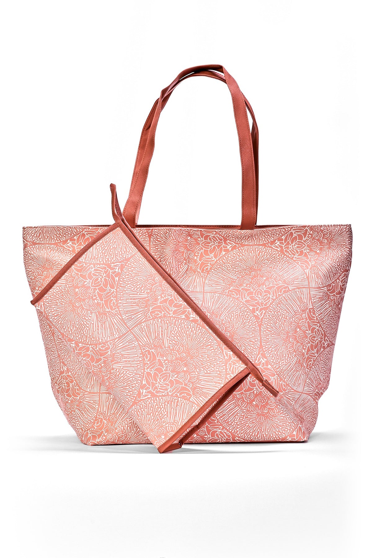 Wailani Tote - Wai Pua Lehua in Coconut Milk &amp; Muted Clay