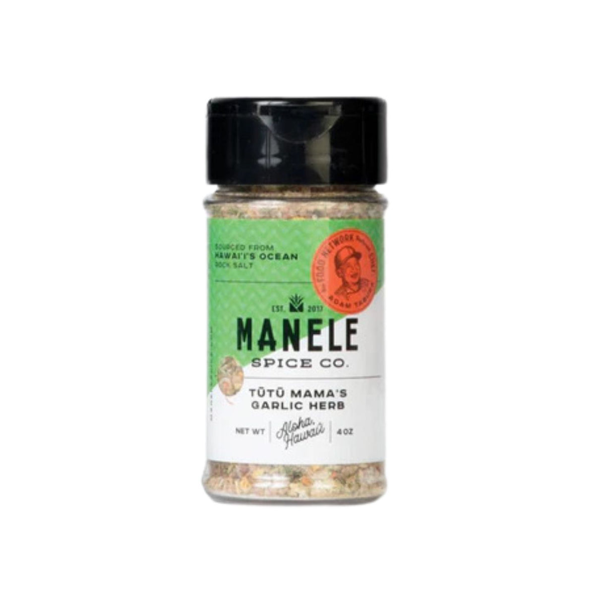 Pop-Up Mākeke - Manele Spice Co. - Tutu Mama&#39;s Garlic Herb Blend - Front View