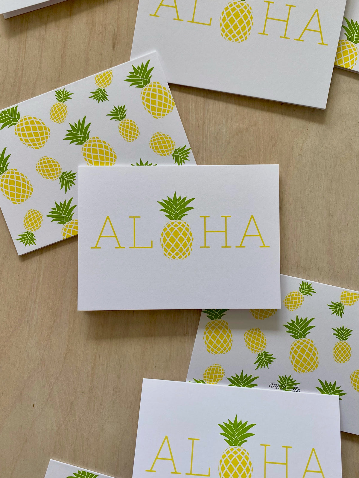 Pop-Up Mākeke - Matsumoto Studio - Aloha Pineapple Blank Notecard