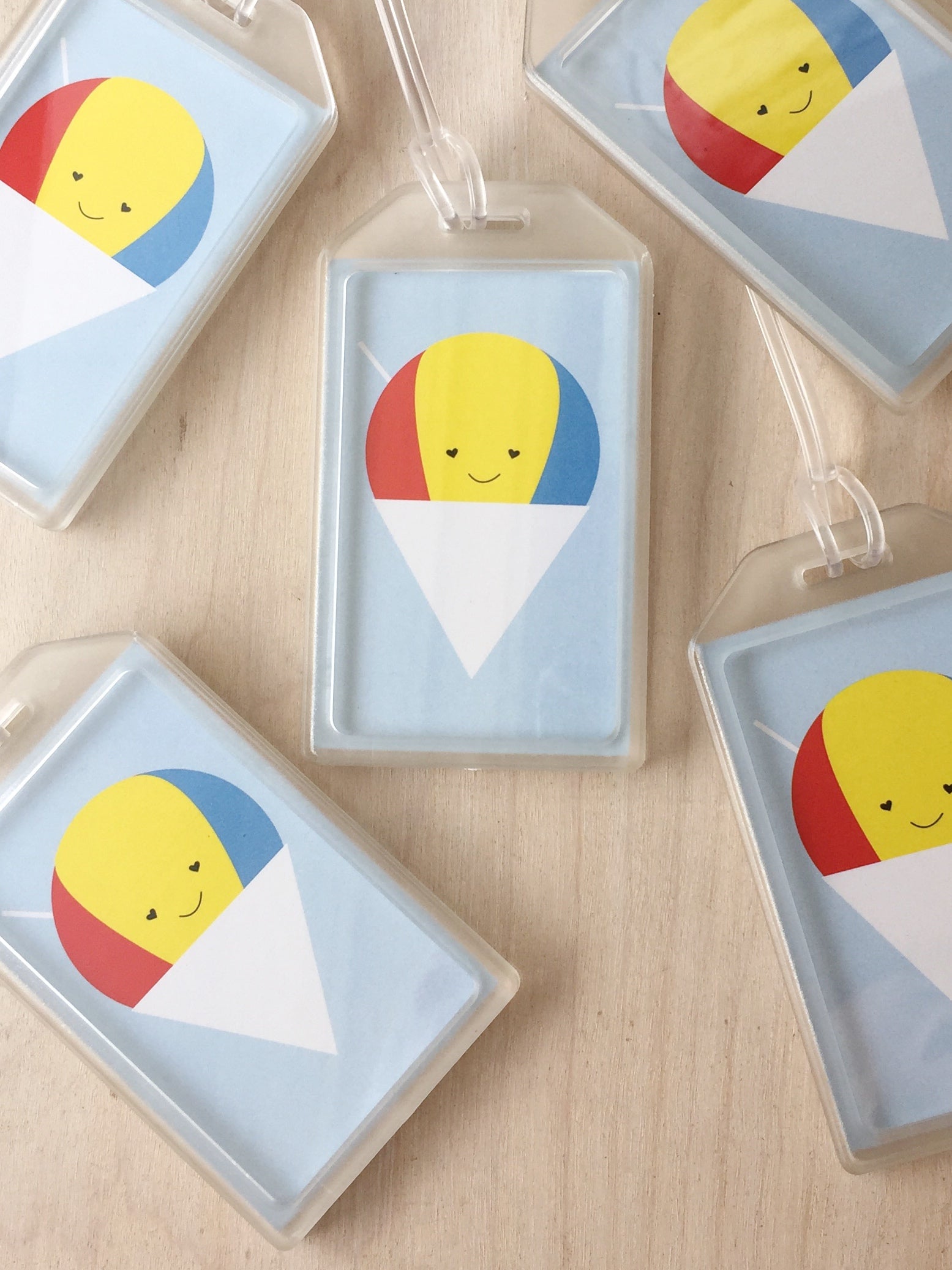 Pop-Up Mākeke - Matsumoto Studio - Happy Shave Ice Plastic Luggage Tag