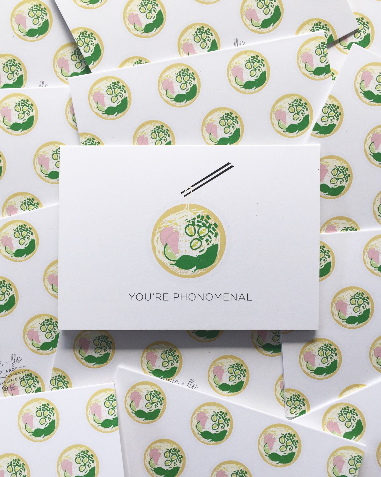 Pop-Up Mākeke - Matsumoto Studio - You’re Phonomenal Blank Notecard