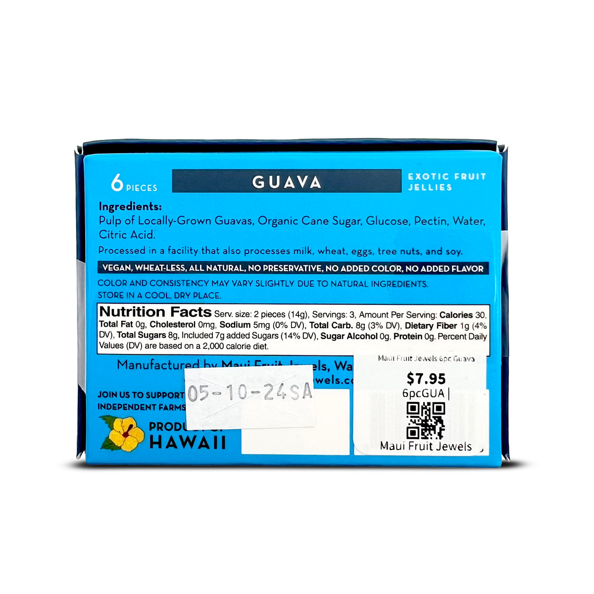 Pop-Up Mākeke - Maui Fruit Jewels - Exotic Fruit Jellies - Guava - Side View