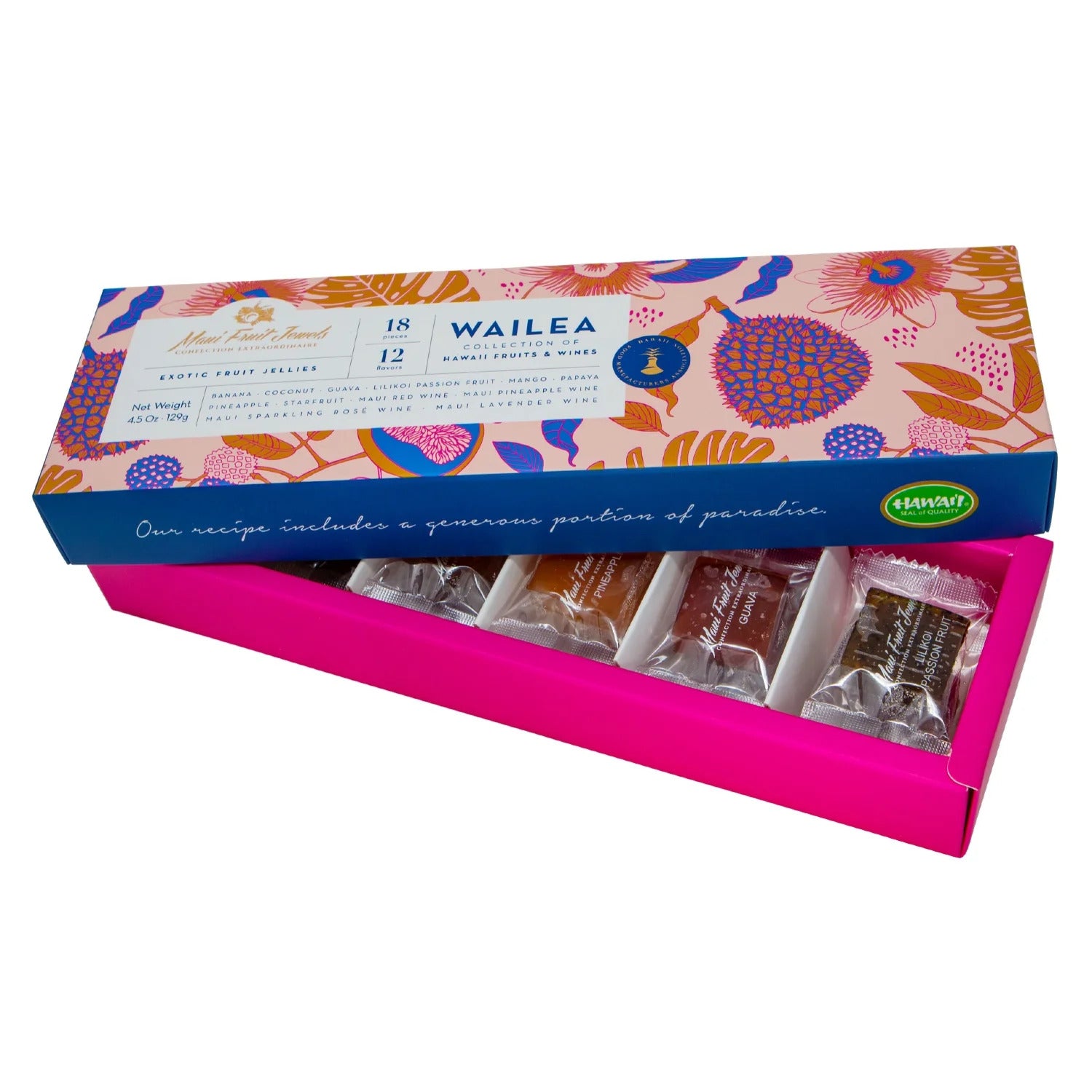 Pop-Up Mākeke - Maui Fruit Jewels - Exotic Fruit Jellies - Wailea (Fruit & Wines) - Open Box