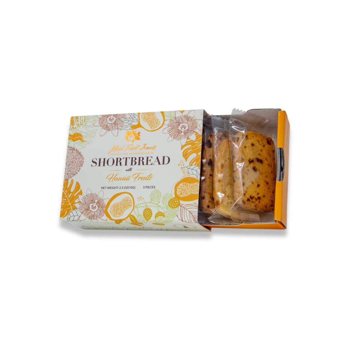 Pop-Up Mākeke - Maui Fruit Jewels - Shortbread Cookies with Hawaii Fruits - 5 Piece - Open Box