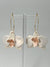 Orchid Dangle Earrings - Pink & White