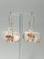 Orchid Dangle Earrings - Pink & White