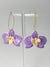 Orchid Dangle Earrings - Purple