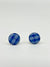 Small Palaka Stud Earrings - Blue