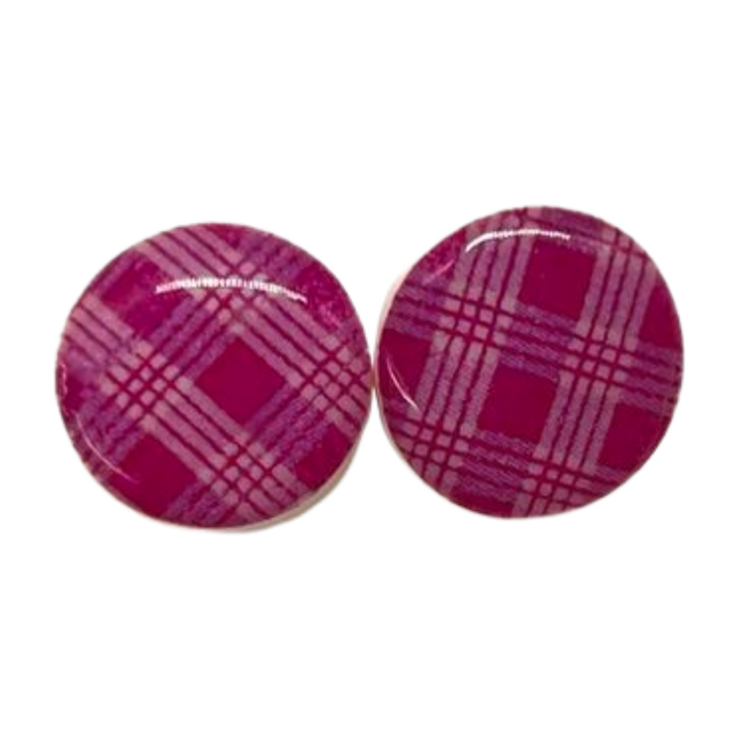 Palaka Stud Earrings - Pink