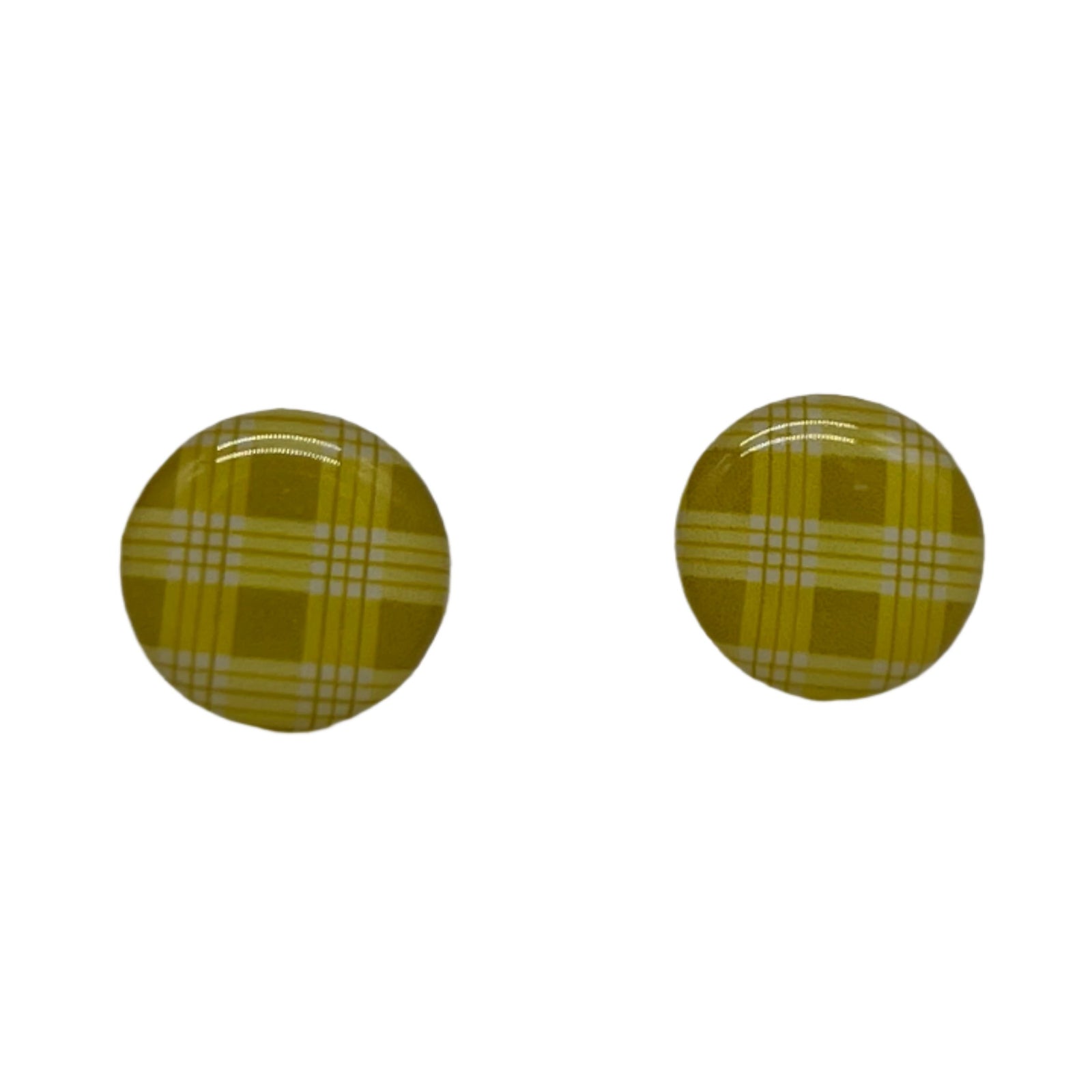 Palaka Stud Earrings - Yellow