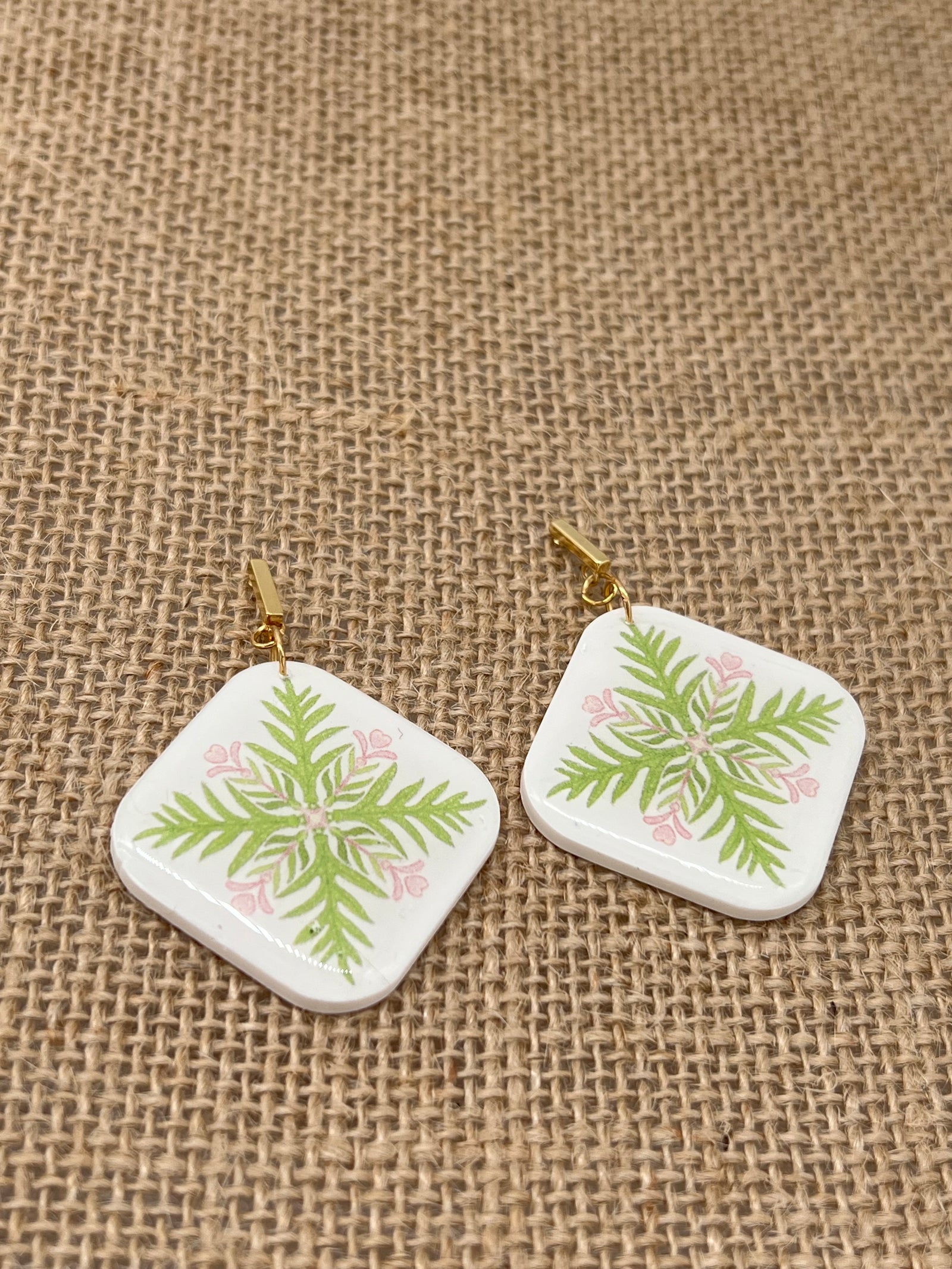 Resin Laua'e Earrings
