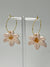 Resin Lily Earrings - Light Pink Dot