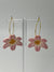 Resin Lily Earrings - Pink Dot