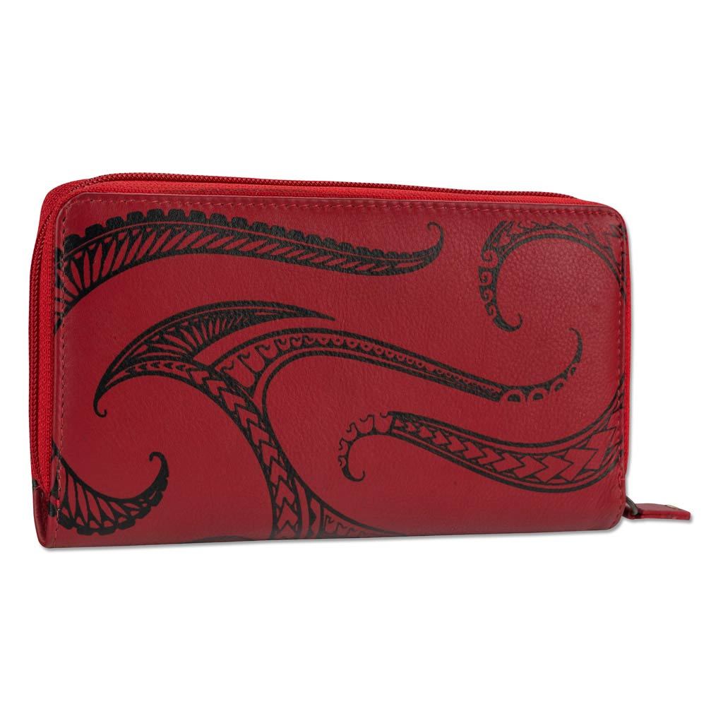 Pop-Up Mākeke - Na Koa - Hawaiian Tattoo Clutch Wallet - Ola