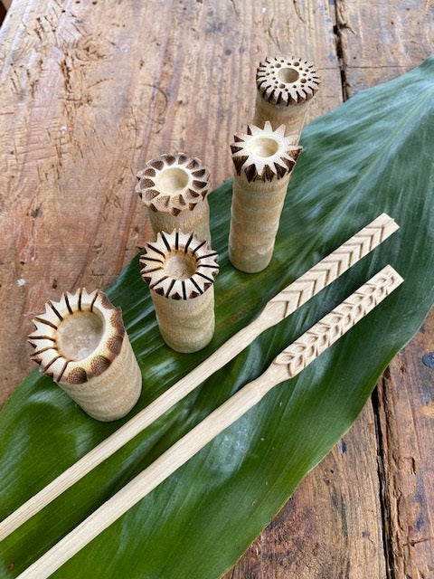 Pop-Up Mākeke - Na Maka Kahiko - Deluxe ʻOhe Kāpala Stamp Collection - Front View