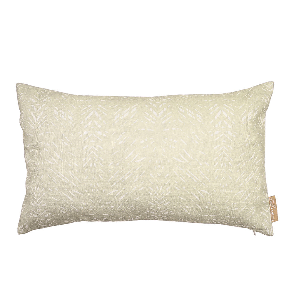 Pop-Up Mākeke - Noho Home - Batik Lumbar Pillowcase - Ivory & Beige