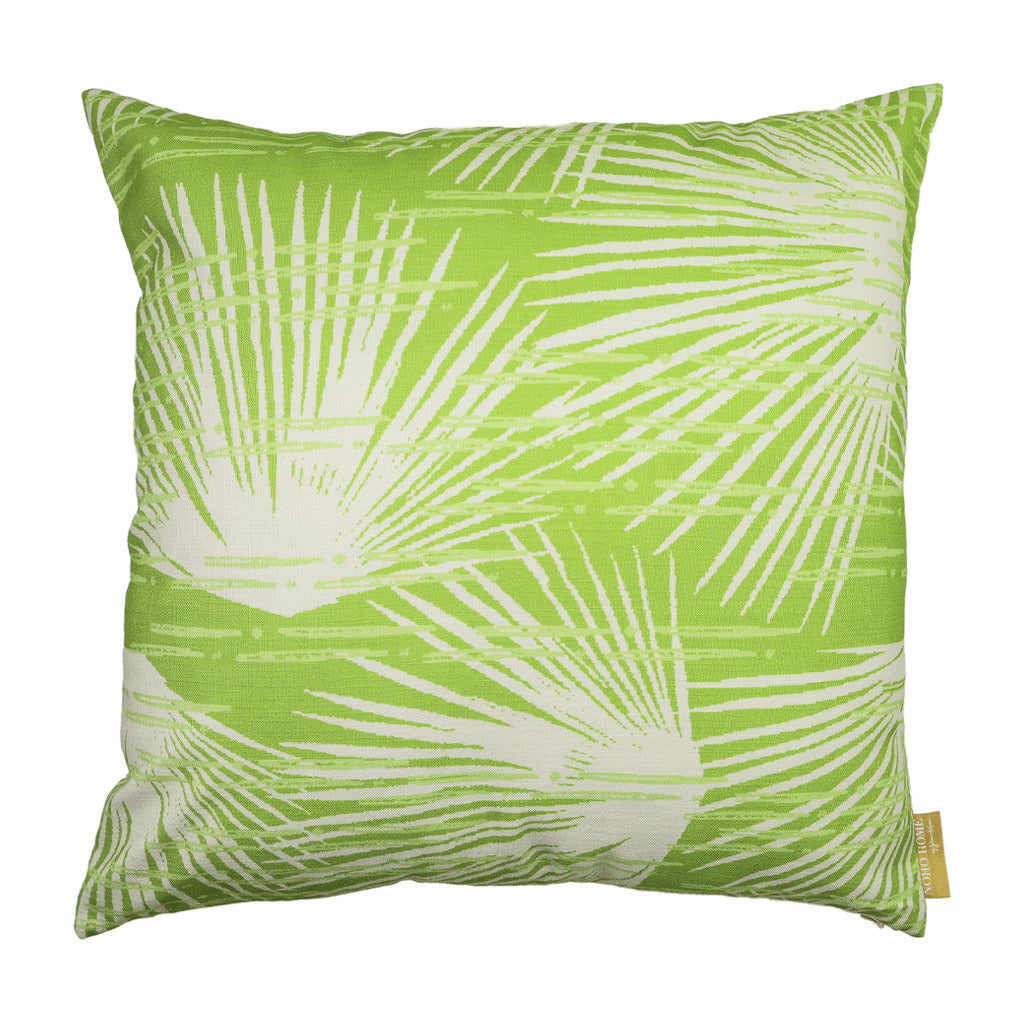 Pop-Up Mākeke - Noho Home - Loulu Square Pillowcase - Celery &amp; Ivory