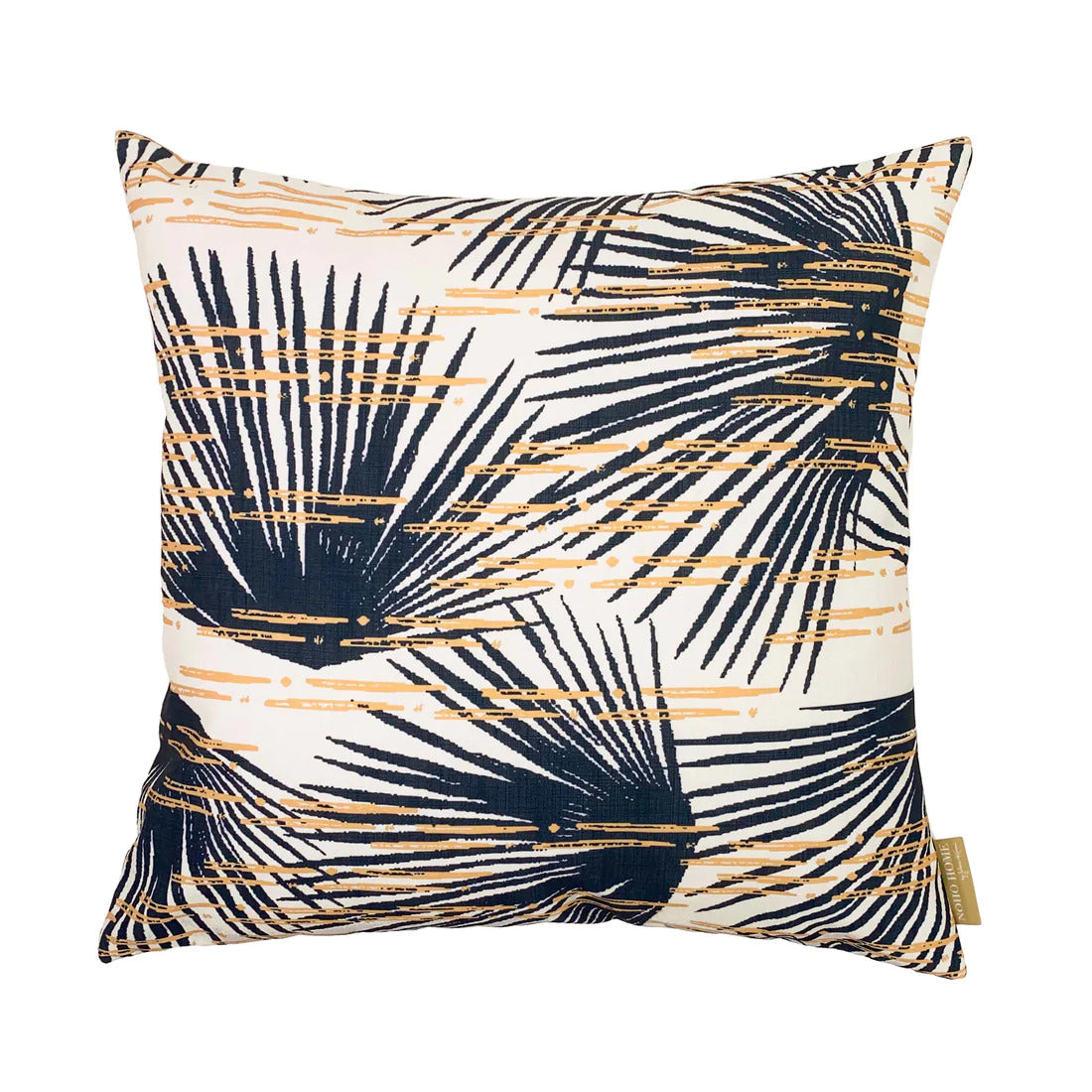 Pop-Up Mākeke - Noho Home - Loulu Square Pillowcase - Midnight Ivory