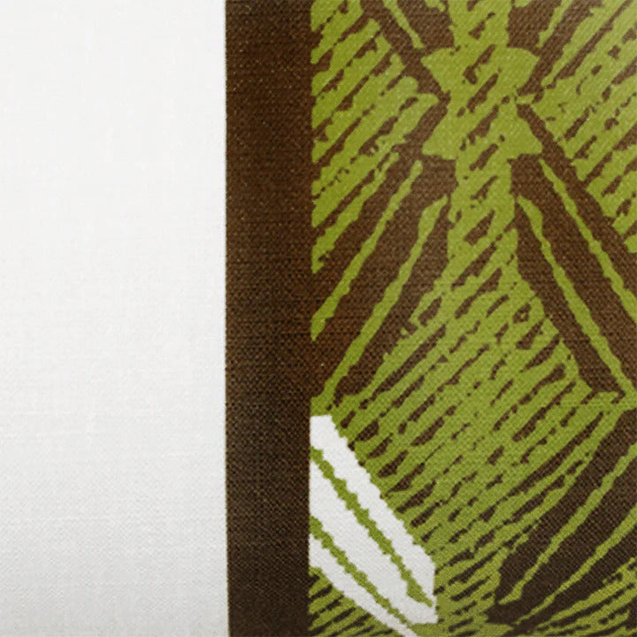 Peʻa Lumbar Pillowcase - Moss & Brown